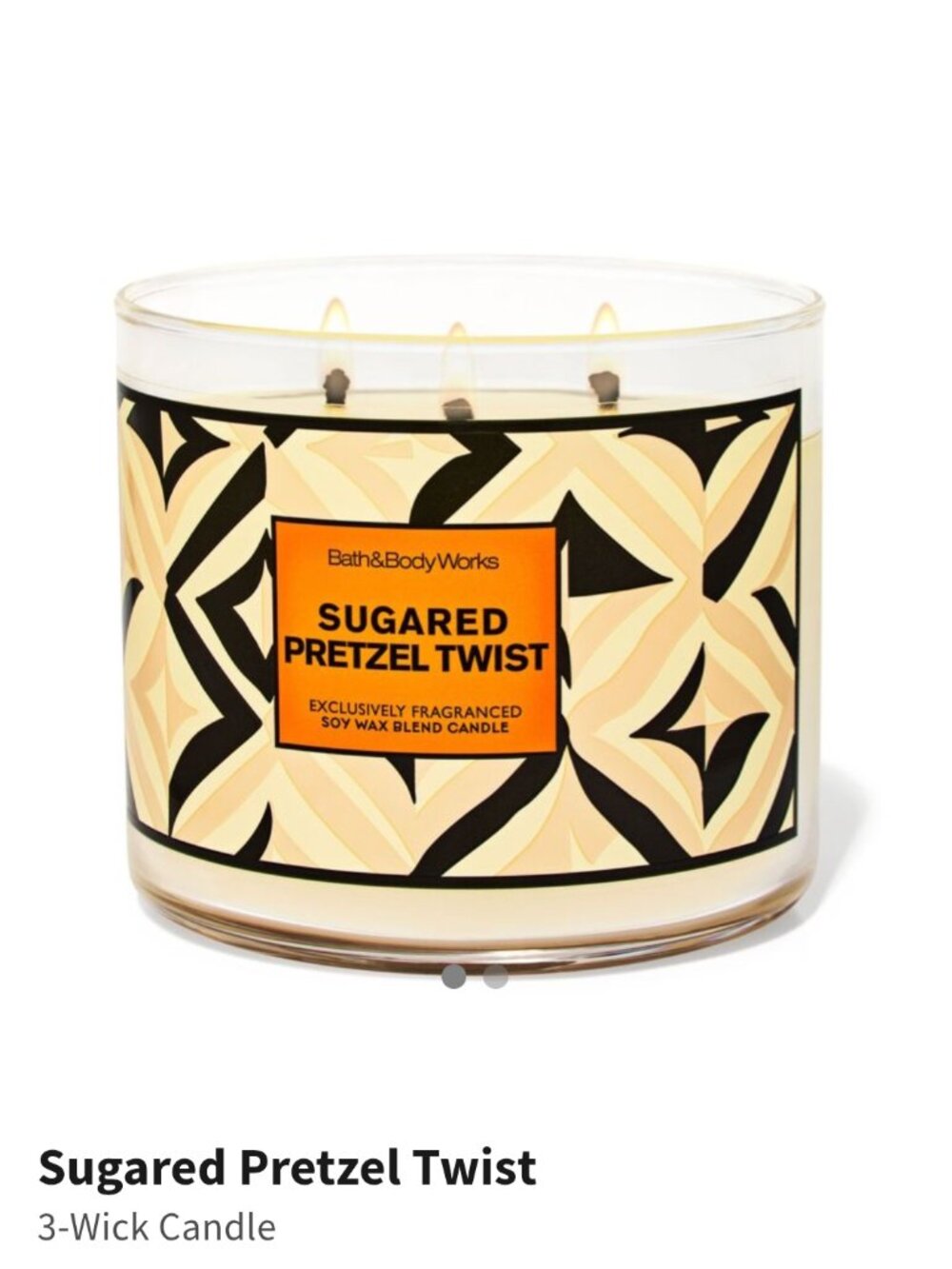 Sugared Pretzel Twist Candle